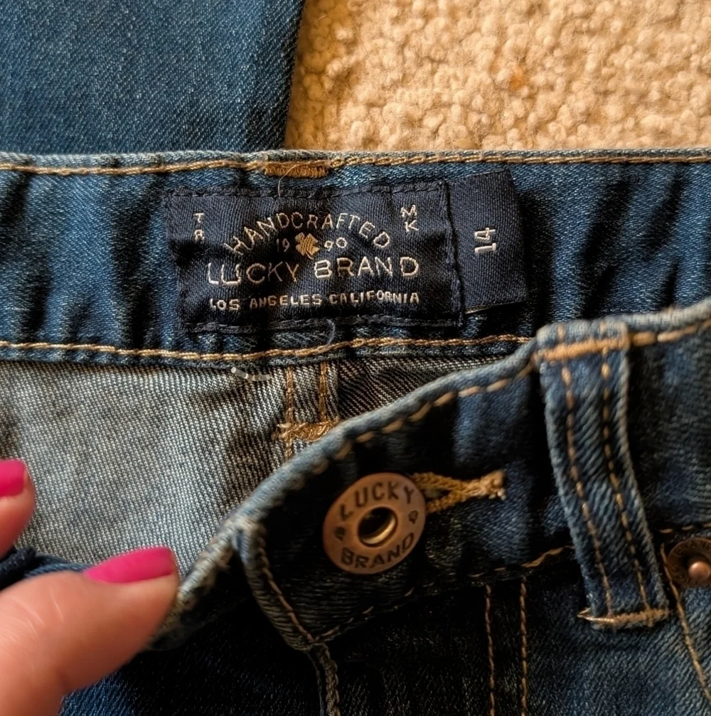 New With Tags Lucky Brand Authentic Skinny With Adjustable Waist Jeans Size 14